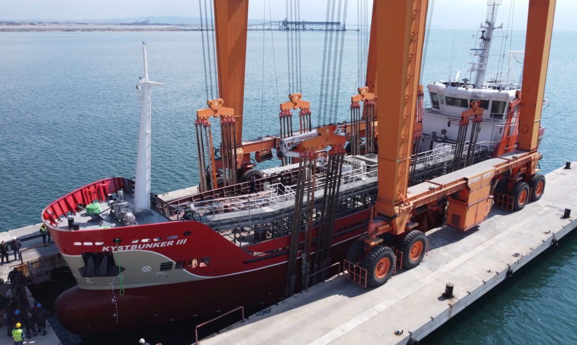 Successful Launch of 1200 m³ Oil Tanker “KYSTBUNKER III” for Norwegian Client